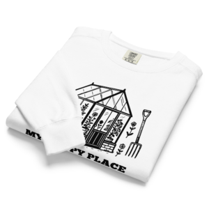 My Happy Place - Greenhouse (Dark) - Comfort Colors® Crewneck